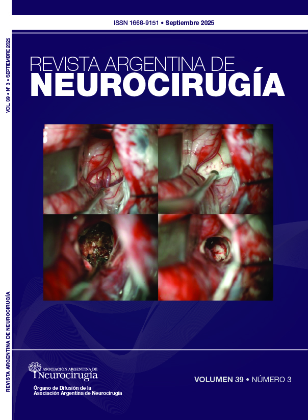					Ver Vol. 39 Núm. 03 (2025): Revista Argentina de Neurocirugía
				
